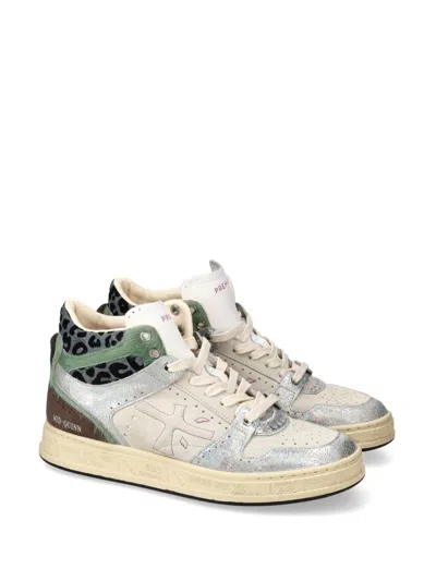 Premiata Hi-top Sneakers In Grey