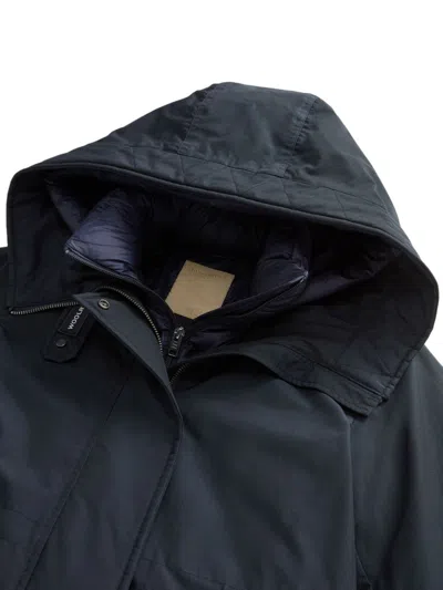 Woolrich Ramar Cloth Three-in-one Parker Coat In Blue