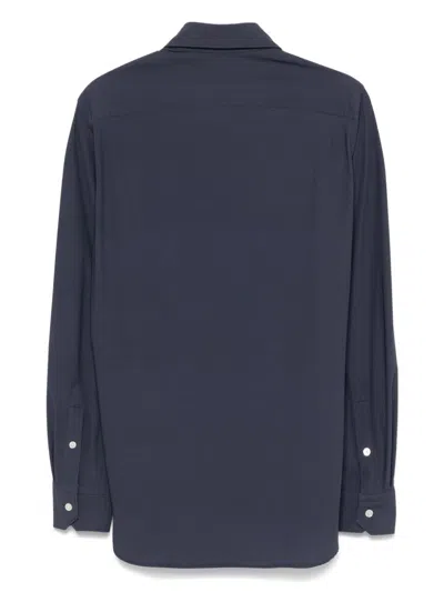 Dell'oglio Polka Dot Print Shirt In Blue