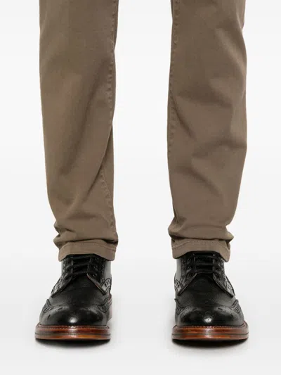 Zegna City Trousers In Brown