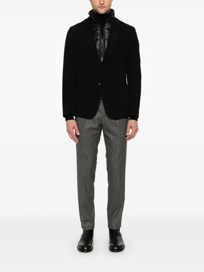 Incotex Checked Trousers In Grey