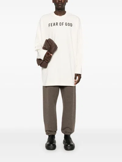 Fear Of God Long-sleeved Thunderbird T-shirt In Neutrals