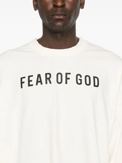 Fear Of God Long-sleeved Thunderbird T-shirt In Neutrals