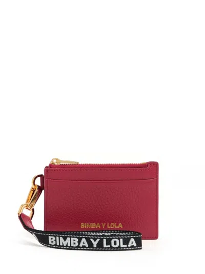 Shop Bimba Y Lola Logo-lettering Card Holder In Red