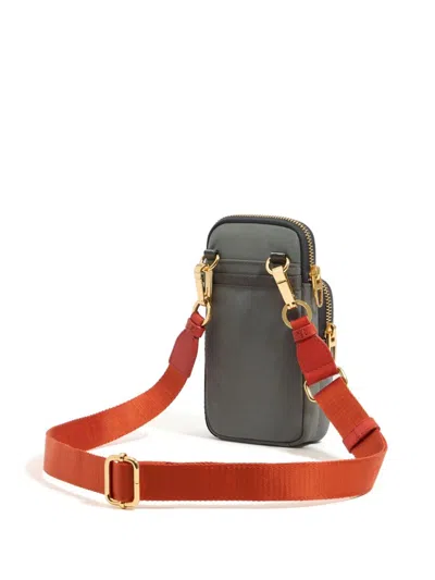 Bimba Y Lola Logo-lettering Phone Pouch In Grey