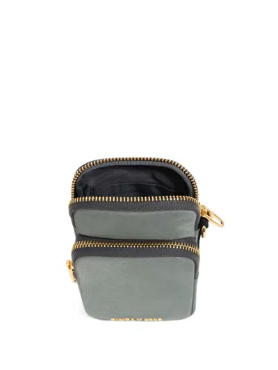 Bimba Y Lola Logo-lettering Phone Pouch In Grey