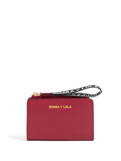 Shop Bimba Y Lola Logo-lettering Wallet In Red