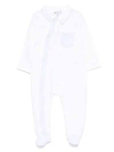Patachou Contrasting-trim Pajama In White