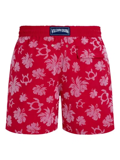 Vilebrequin Moorea Swim Trunks Groseille In Red