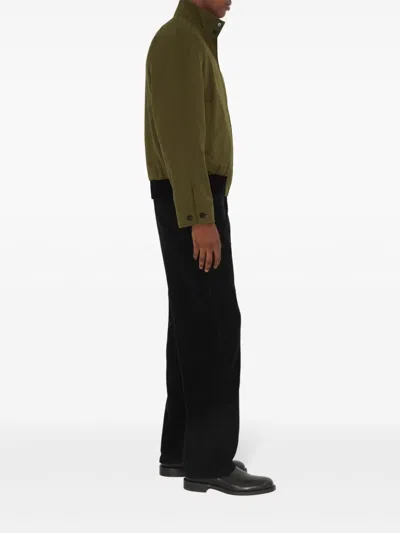 Burberry Zip-up Bomber Jacket In Green