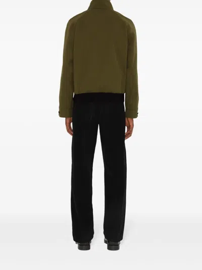 Burberry Zip-up Bomber Jacket In Green
