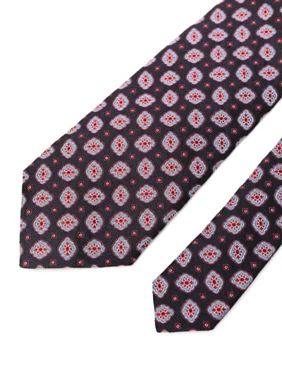 Etro Patterned Jacquard Tie In Multicolor