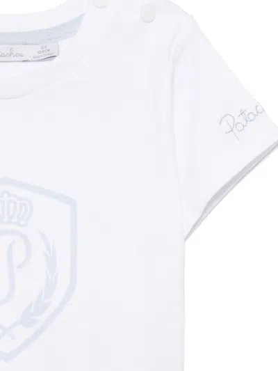 Patachou Logo-print T-shirt In White