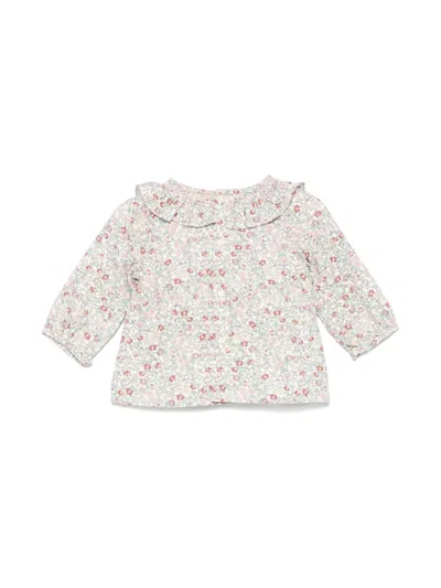 Siola Floral-print Blouse In White