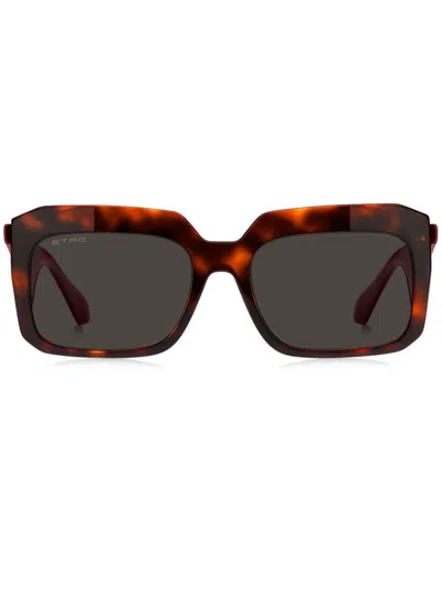 Etro Tailoring Sunglasses In Brown
