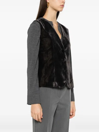 Blanca Vita Galky Waistcoat In Grey