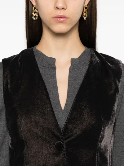 Blanca Vita Galky Waistcoat In Grey