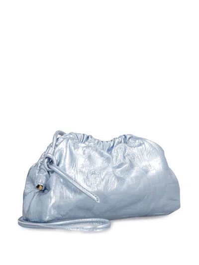 Shop Mansur Gavriel Mini Cloud Clutch Bag In Blue