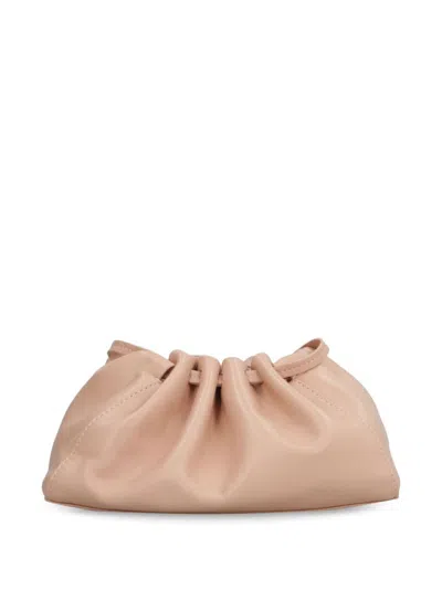 Mansur Gavriel Cloud Leather Clutch Bag In Neutrals