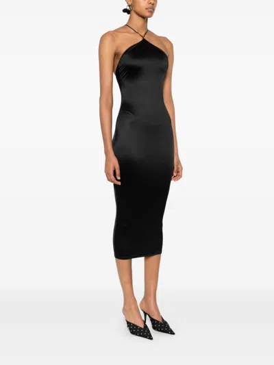 Shop Maison Close Open-back Midi Dress In Black