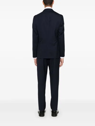 Boglioli Prince Of Wales-pattern Suit In Blue