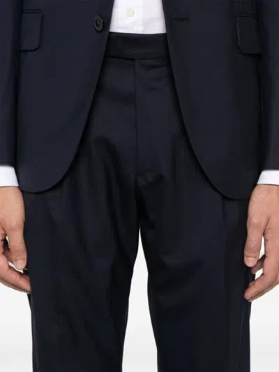 Boglioli Prince Of Wales-pattern Suit In Blue