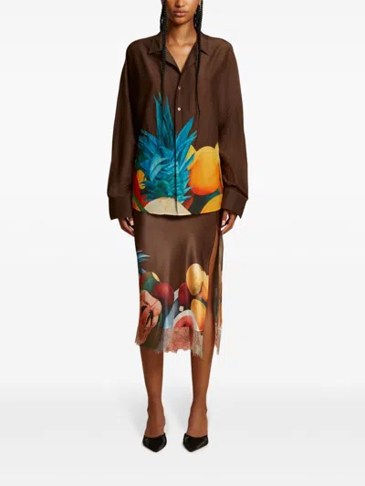 Donde Esteban Salpicon Shirt In Brown