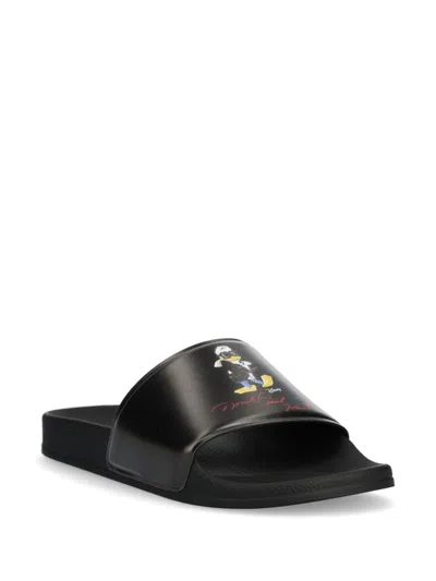 Karl Lagerfeld Karl-motif Flip Flops In Black