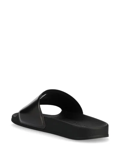Karl Lagerfeld Karl-motif Flip Flops In Black