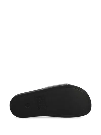Karl Lagerfeld Karl-motif Flip Flops In Black