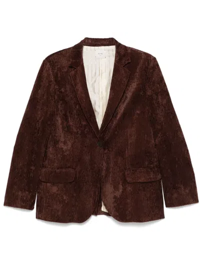 Shop Alysi Corduroy Blazer In Brown