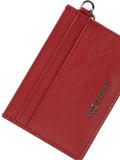 Alexander Mcqueen Alexander Mc Queen "sling" Card Holder In Red