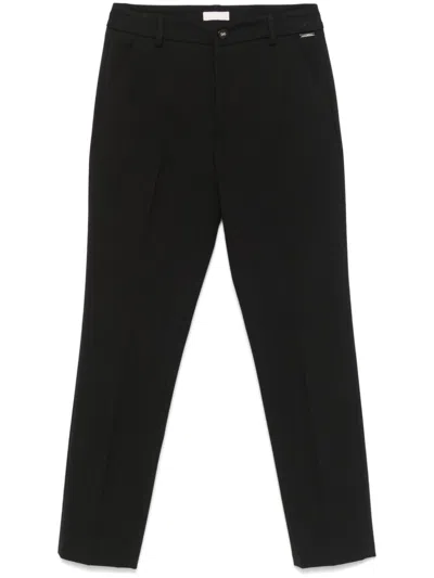 Shop Liu •jo Slim-cut Trousers In Black