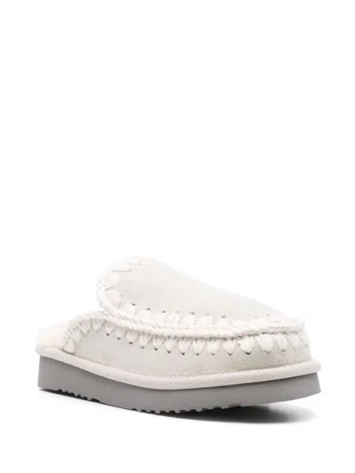 Mou Eskimo Slippers In Grey