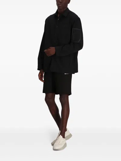 Shop Hugo Boss Logo-print Track Shorts In Black