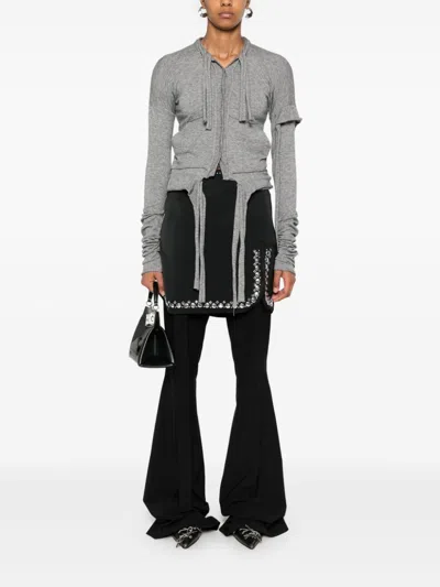 Ottolinger Strappy Cardigan In Grey