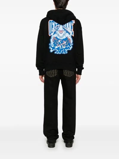 Off-white Wiz Patch Skate Hoodie In Black