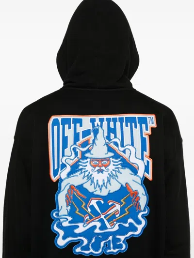 Shop Off-white Wiz Patch Skate Hoodie In Black