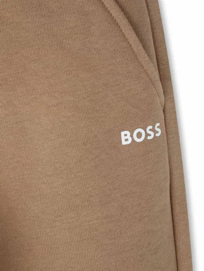 Bosswear Logo-print Track Pants In Neutrals