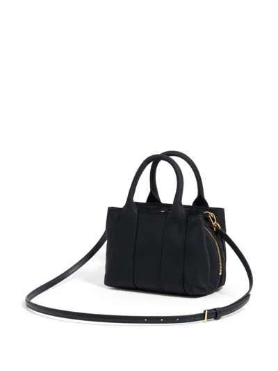 Bimba Y Lola Small Zip-pocket Tote Bag In Black