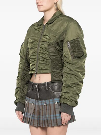Andersson Bell Vitalina Bomber Jacket In Green