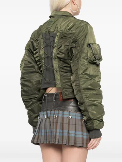Andersson Bell Vitalina Bomber Jacket In Green