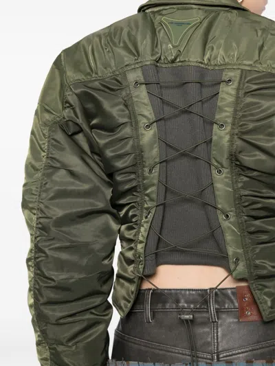 Andersson Bell Vitalina Bomber Jacket In Green