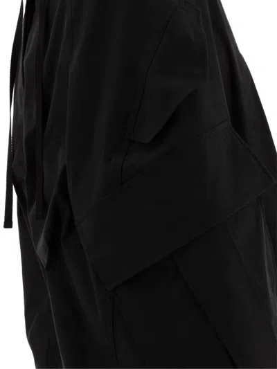 Alexander Mcqueen Oversize Cargo Trousers In Black