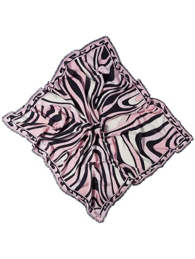 Shop Pucci Marmo-print Scarf In Pink