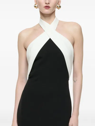 Roland Mouret Halterneck Gown In Black
