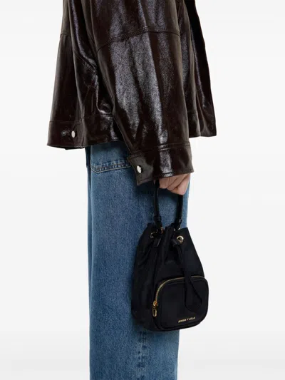 Bimba Y Lola Logo-lettering Bucket Bag In Black
