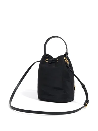 Bimba Y Lola Logo-lettering Bucket Bag In Black
