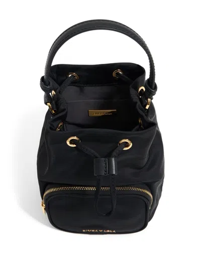 Bimba Y Lola Logo-lettering Bucket Bag In Black