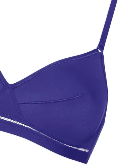 Eres Lydia Soyeuse Wireless Triangle Bra In Blue